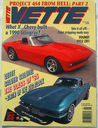 VETTE 1990 AUG - TRIBUTE TO THE '65s, WICKED CUSTOM